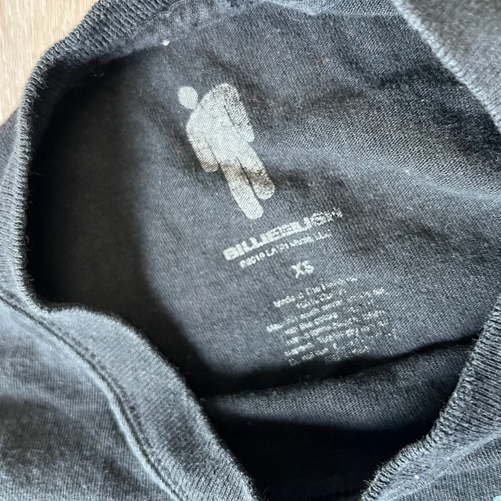 Billie Eilish T-Shirt Unisex XS Black Monster Graphic Print 2019 Merch Tee